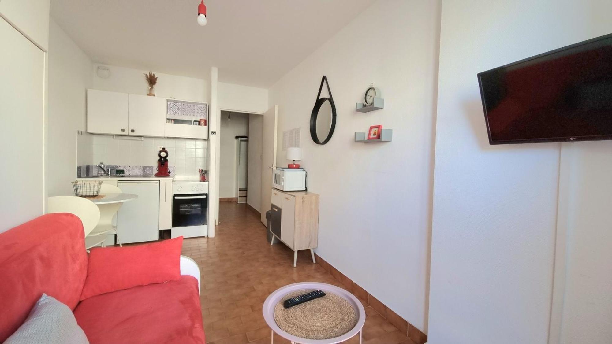 Studio Cozy En Bord De Plage Avec Vue Mer Et Wifi Canet-en-Roussillon Exterior foto